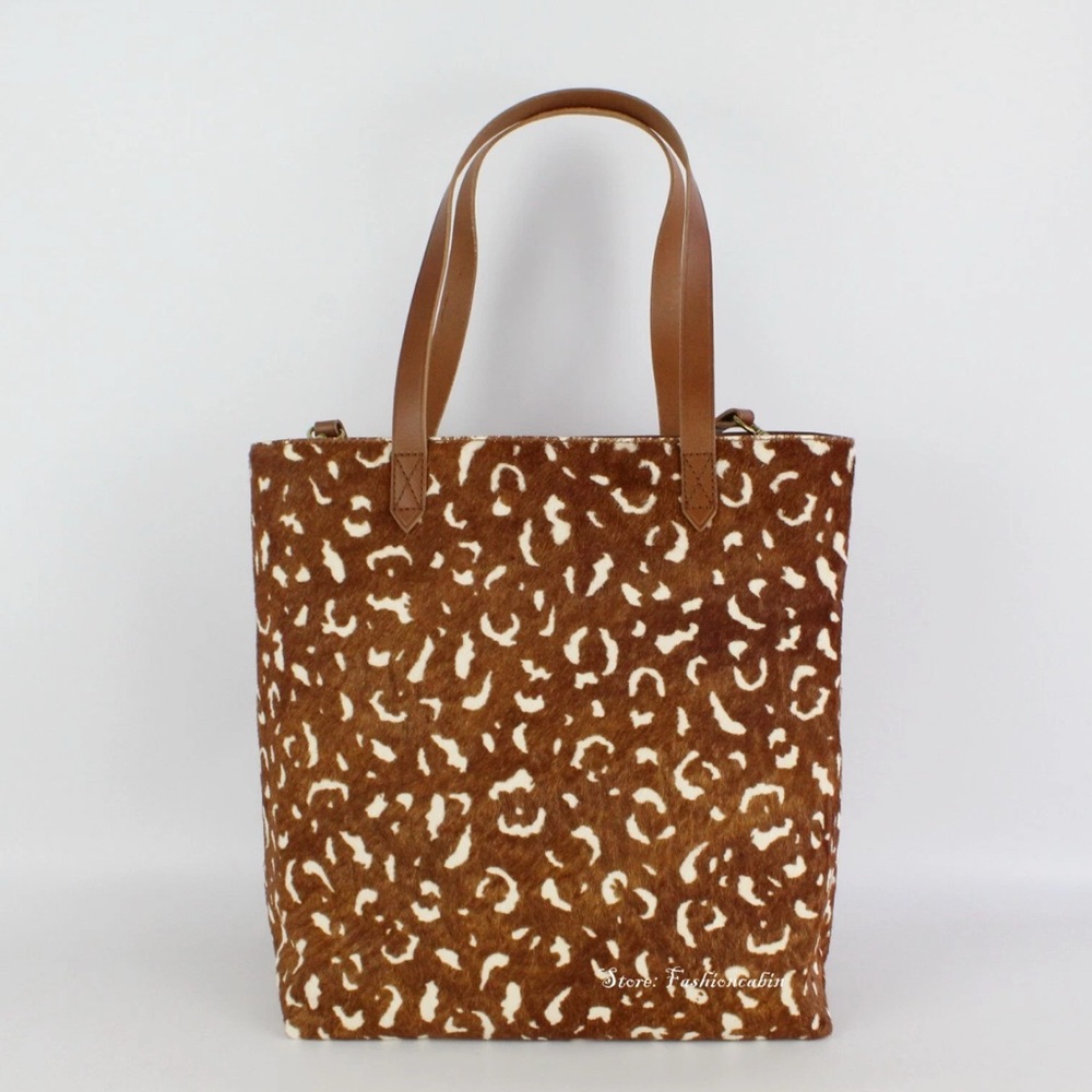 MADEWELL The Medium Transport Tote, Printed Calf Hair!NWOT!
